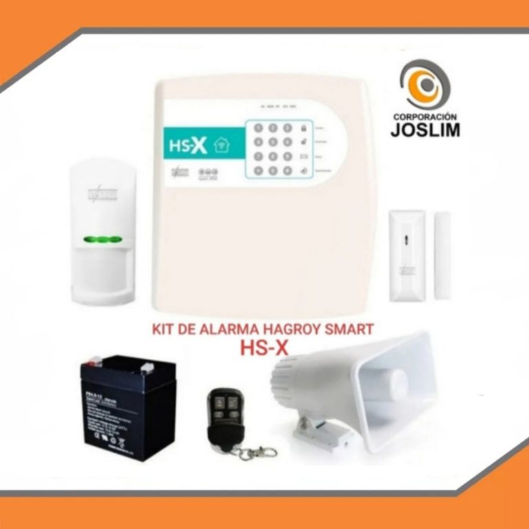 KIT DE ALARMA INALAMBRICA-CABLEADO SMART HS-X HAGROY - Corporación Joslim