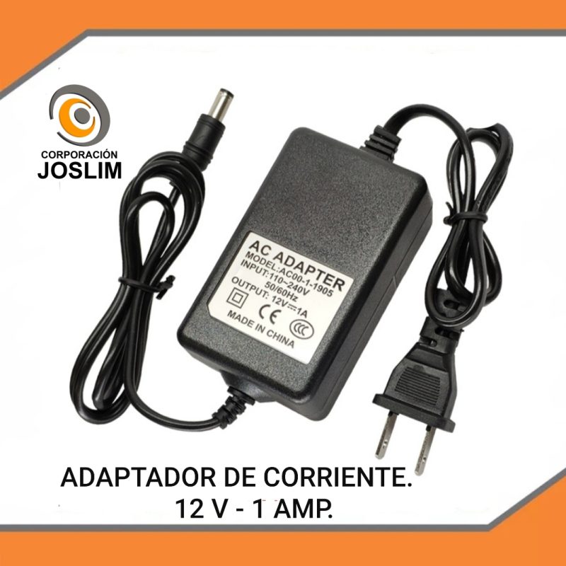 FUENTE DE ALIMENTACIÓN 12V 1AMP CABLE AMBOS LADOS