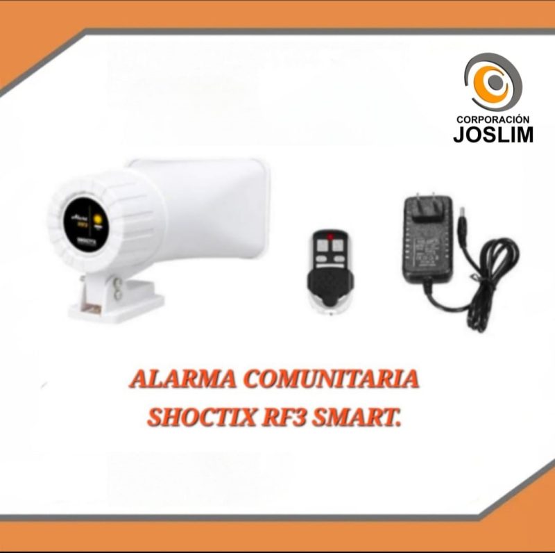ALARMA COMUNITARIA VECINAL INALAMBRICA SHOCTIX ALERT-RF3