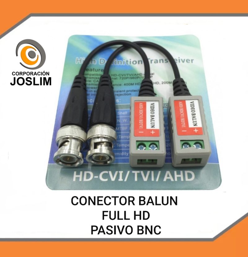 PAR DE VIDEO BALUN PASIVO PARA VIDEO CAMARA DE SEGURIDD